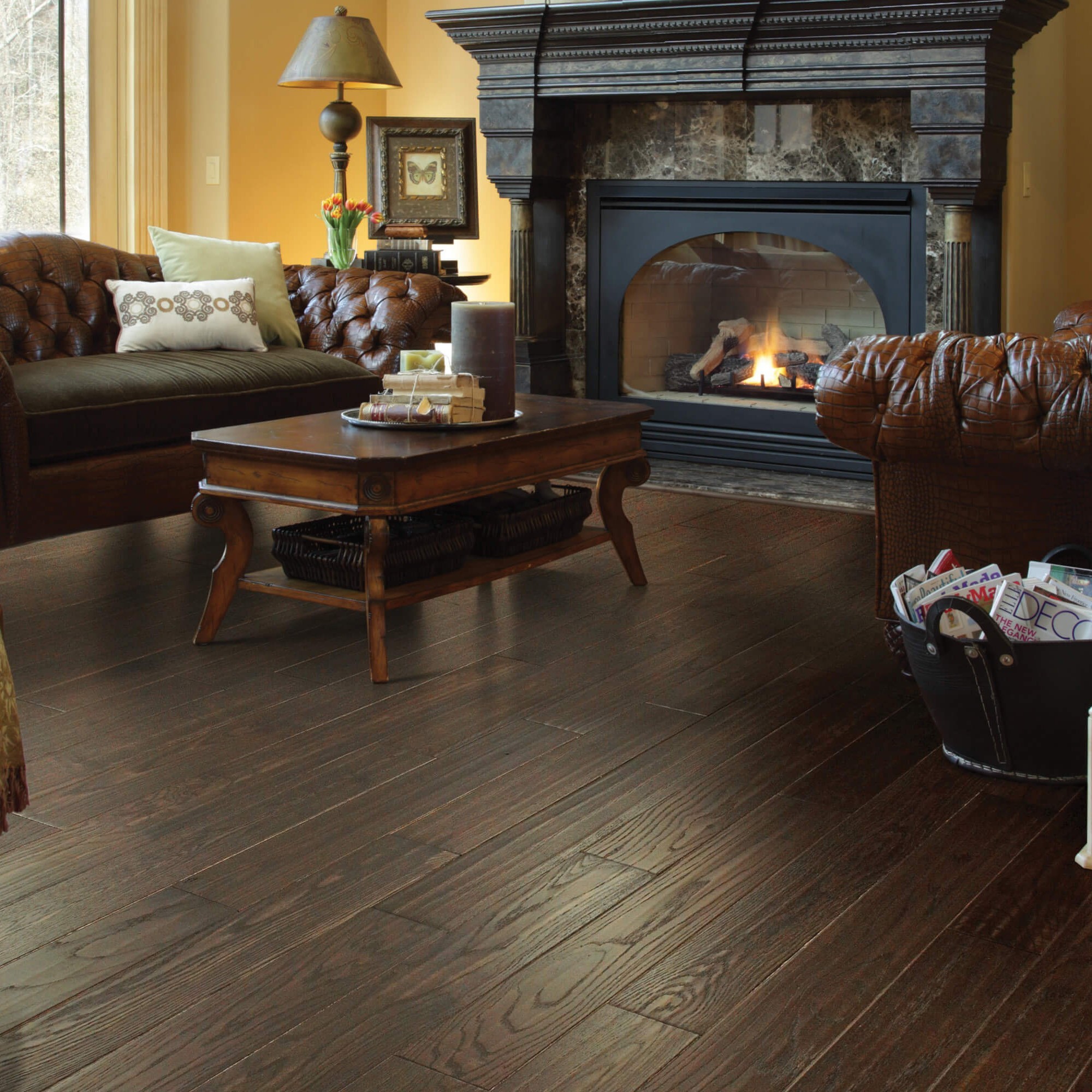 Living room Hardwood flooring | Bodamer Brothers Flooring